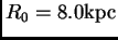 $ R_0=8.0{\hbox{\rm kpc}}$