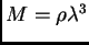 $ M=\rho\lambda^3$