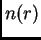 $ n(r)$