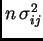 $ n \sigma^2_{ij}$