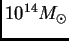 $ 10^{14}\hbox{$M_\odot$}$
