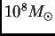 $ 10^8\hbox{$M_\odot$}$