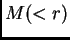 $\displaystyle M(<r)$
