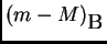 $\displaystyle (m-M)_\B $